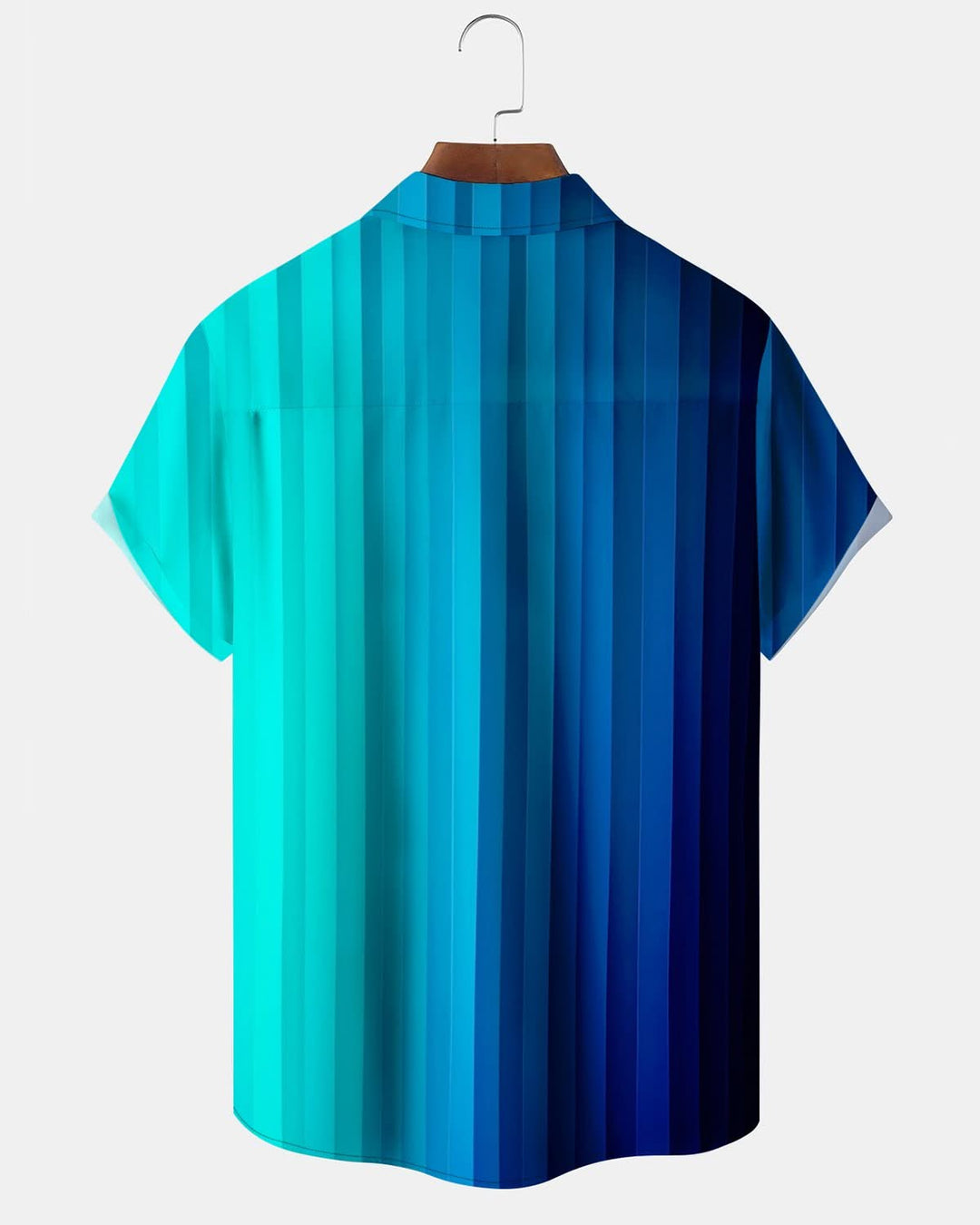 Alohadaddy® Retro Stripe Gradient Pocket Elastic Button Men&