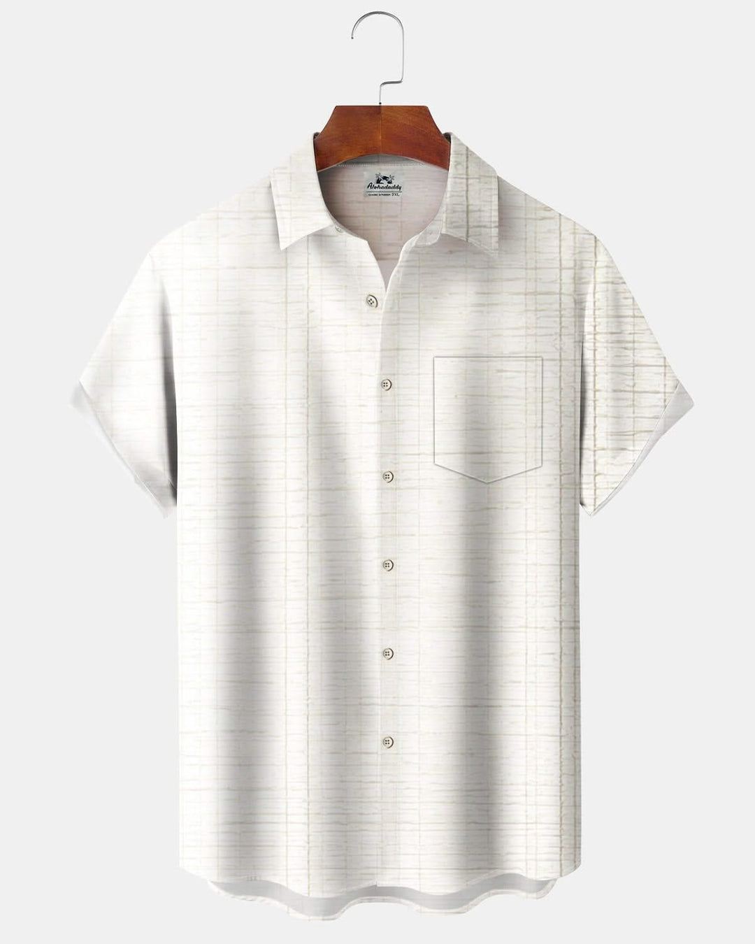 Alohadaddy® Casual Striped Art Pocket Button Stretch Men&