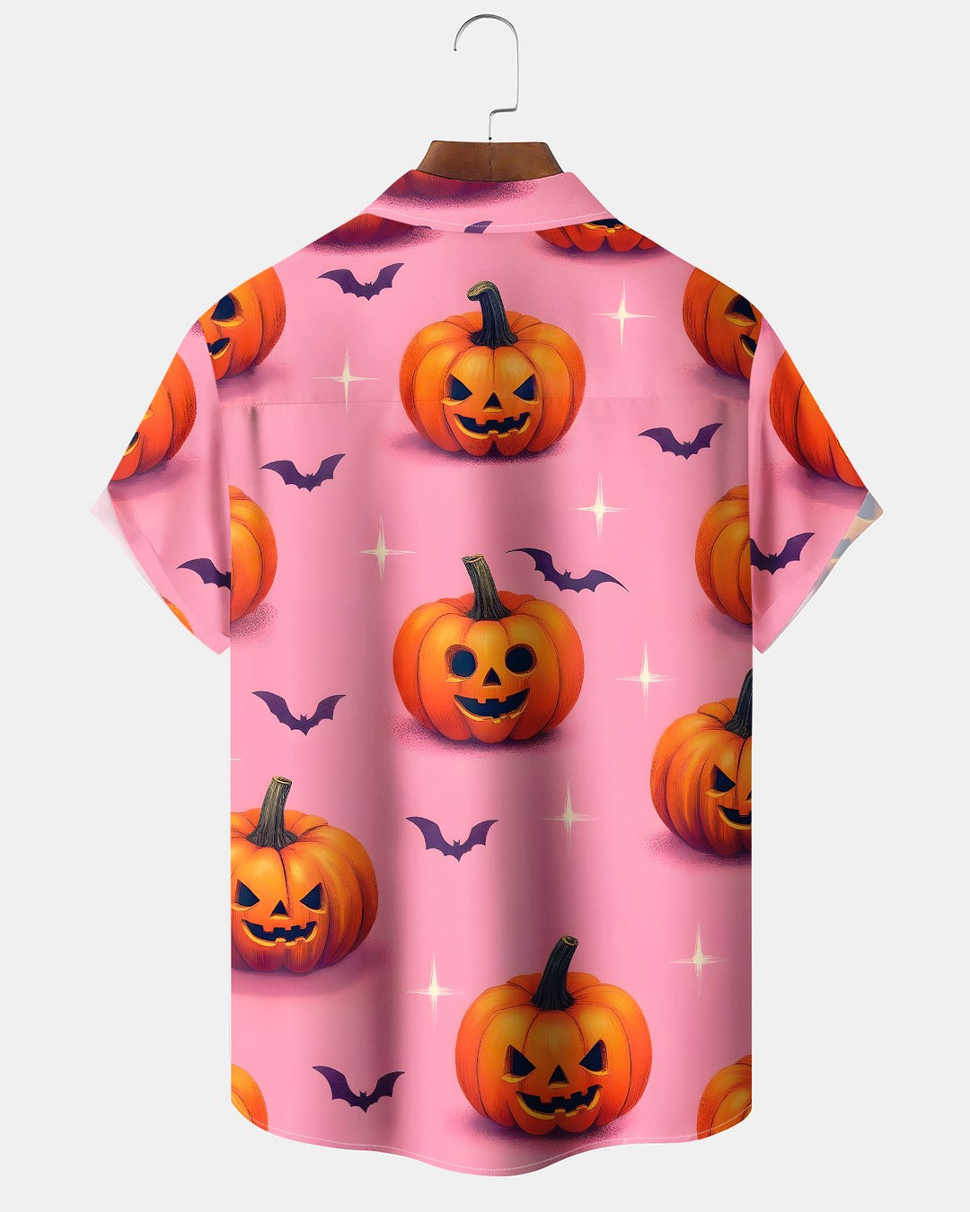 Alohadaddy® Holiday Halloween Graphic Print Button-Down Pocket Cardigan-Style Men&