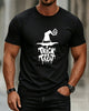 Alohadaddy® Casual Men's Halloween Wizard Hat Short-Sleeve T-Shirt