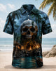 Alohadaddy® Men's Short-Sleeve Polo Shirt Skull Print