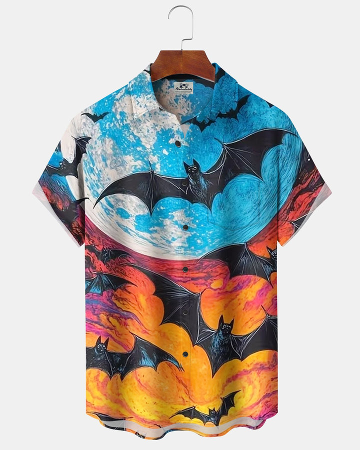 Alohadaddy® Halloween Bat Print Men&