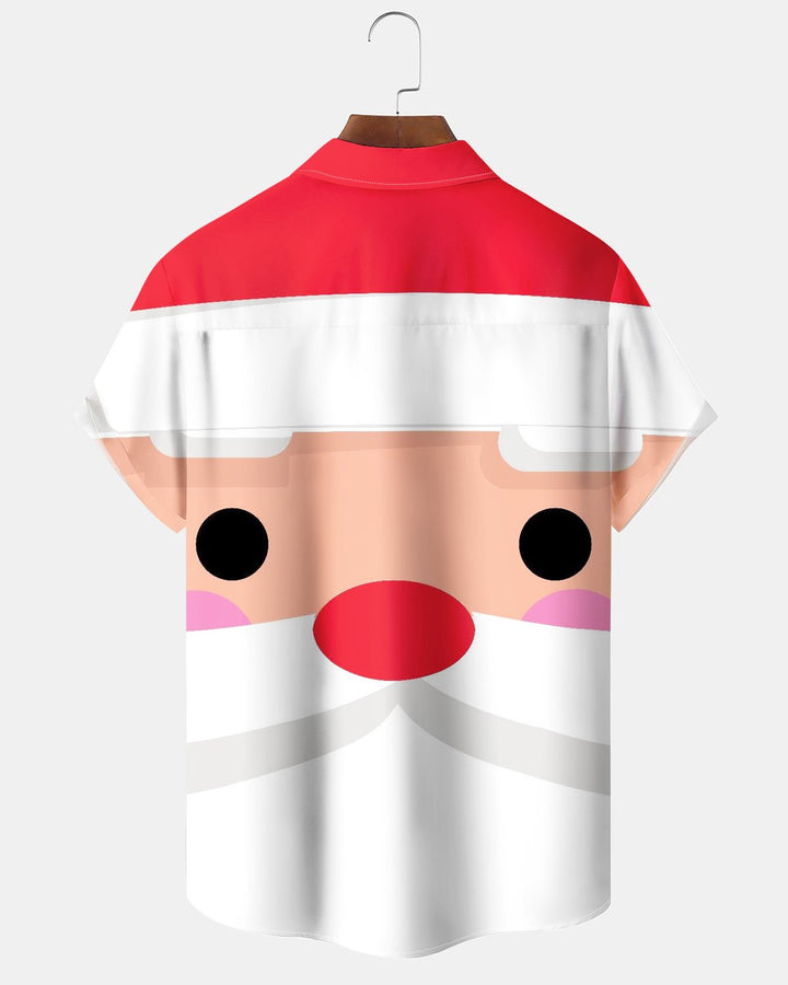 Alohadaddy® Holiday Christmas Cartoon Santa Claus Print Men&