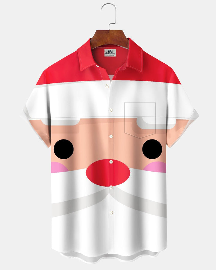 Alohadaddy® Holiday Christmas Cartoon Santa Claus Print Men&