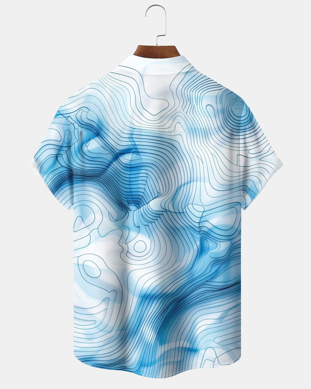 Alohadaddy® Casual Basic Striped Gradient Abstract Print Men&
