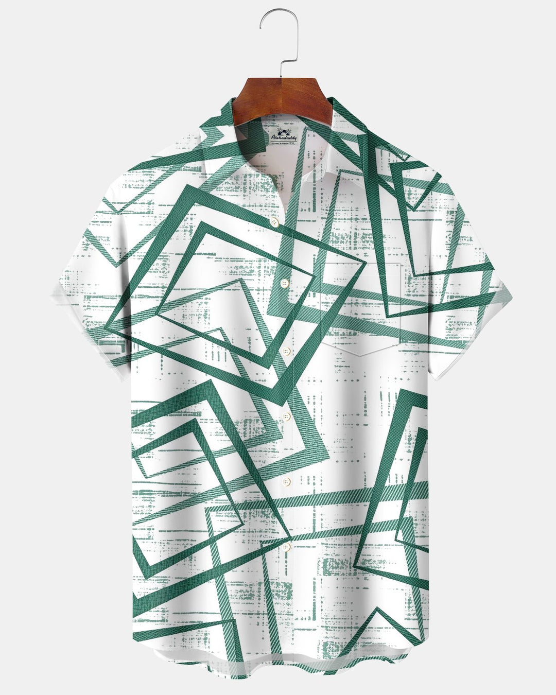 Alohadaddy® Casual Abstract Geometric Print Men&