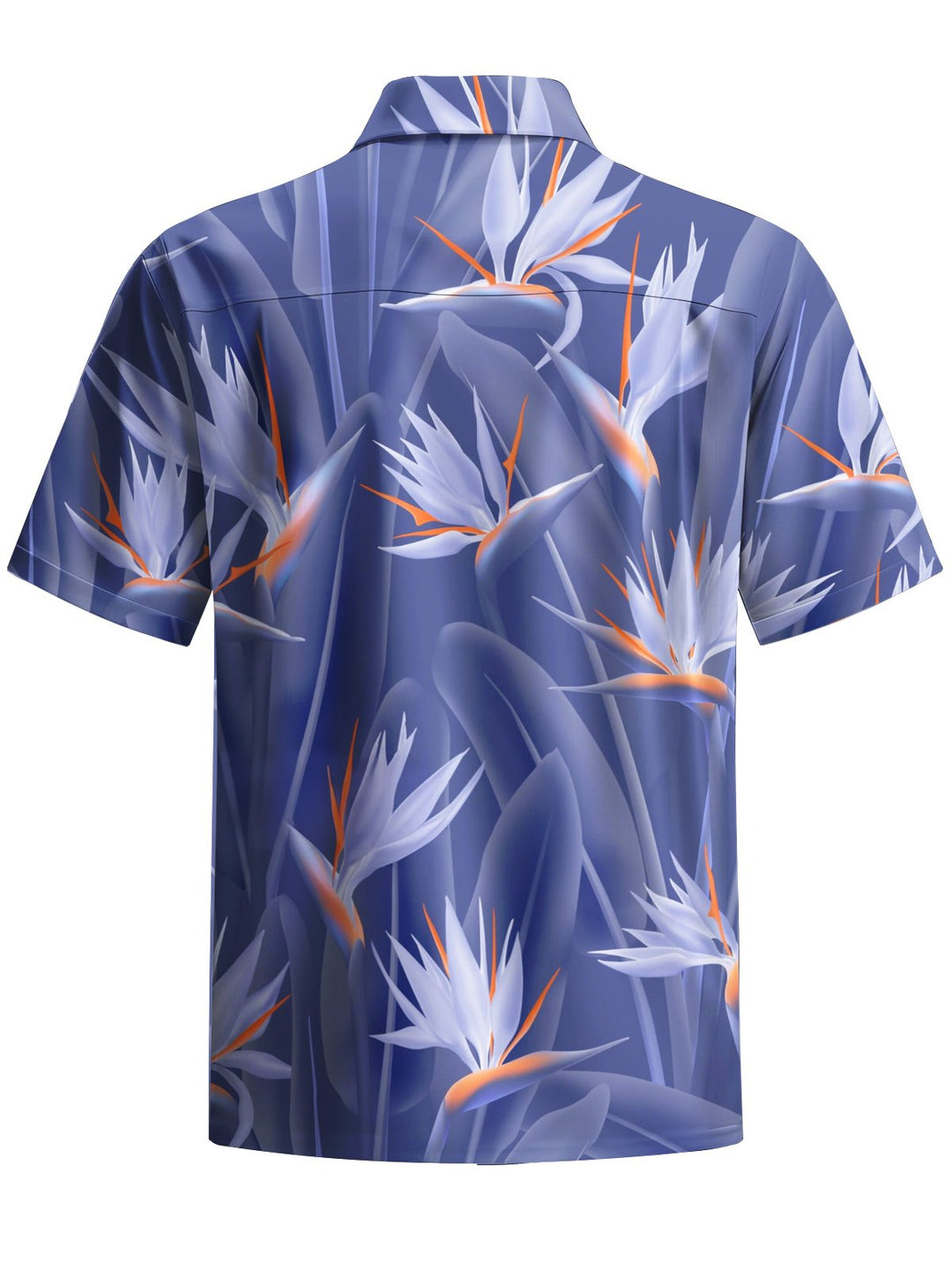 Alohadaddy® Hawaiian Crane Orchid Print Moisture Wicking Elastic Pockets Large Size Men&