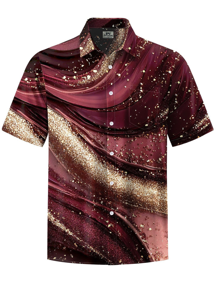 Alohadaddy® Casual Retro Abstract Print Moisture-wicking Men&