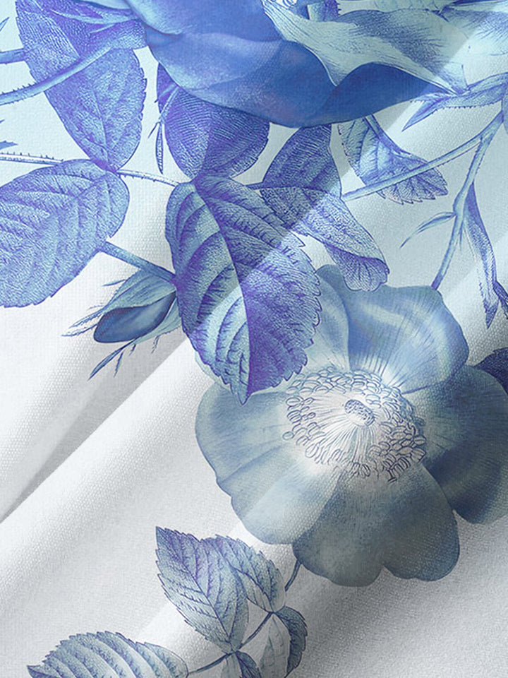 Alohadaddy® Casual Flowers Gradient Art Print Chest Pocket Men&