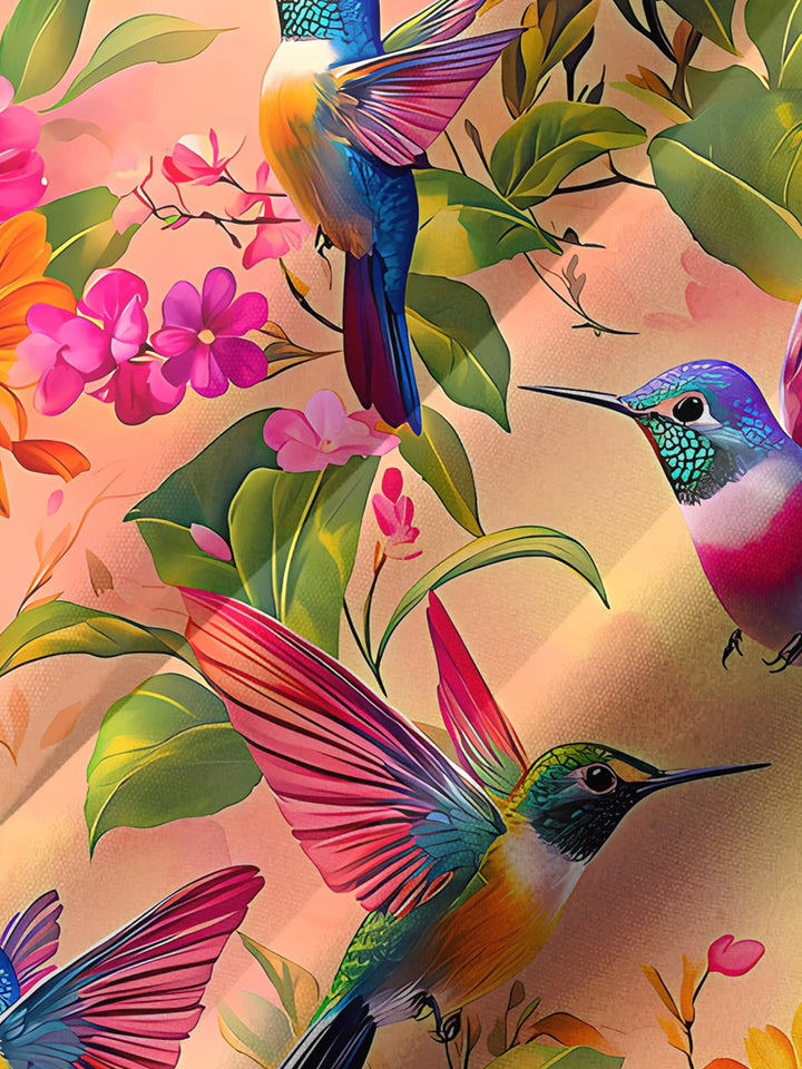Alohadaddy® Hawaiian Bird Art Print Chest Pocket Men&