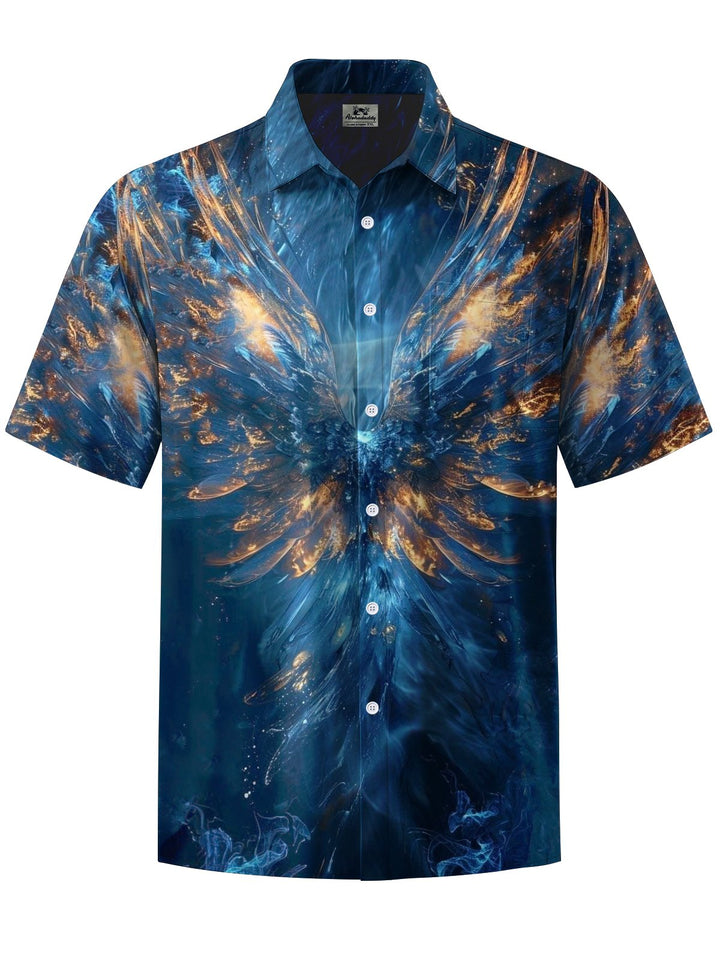 Alohadaddy® Casual Wings Printed Chest Pocket Men&