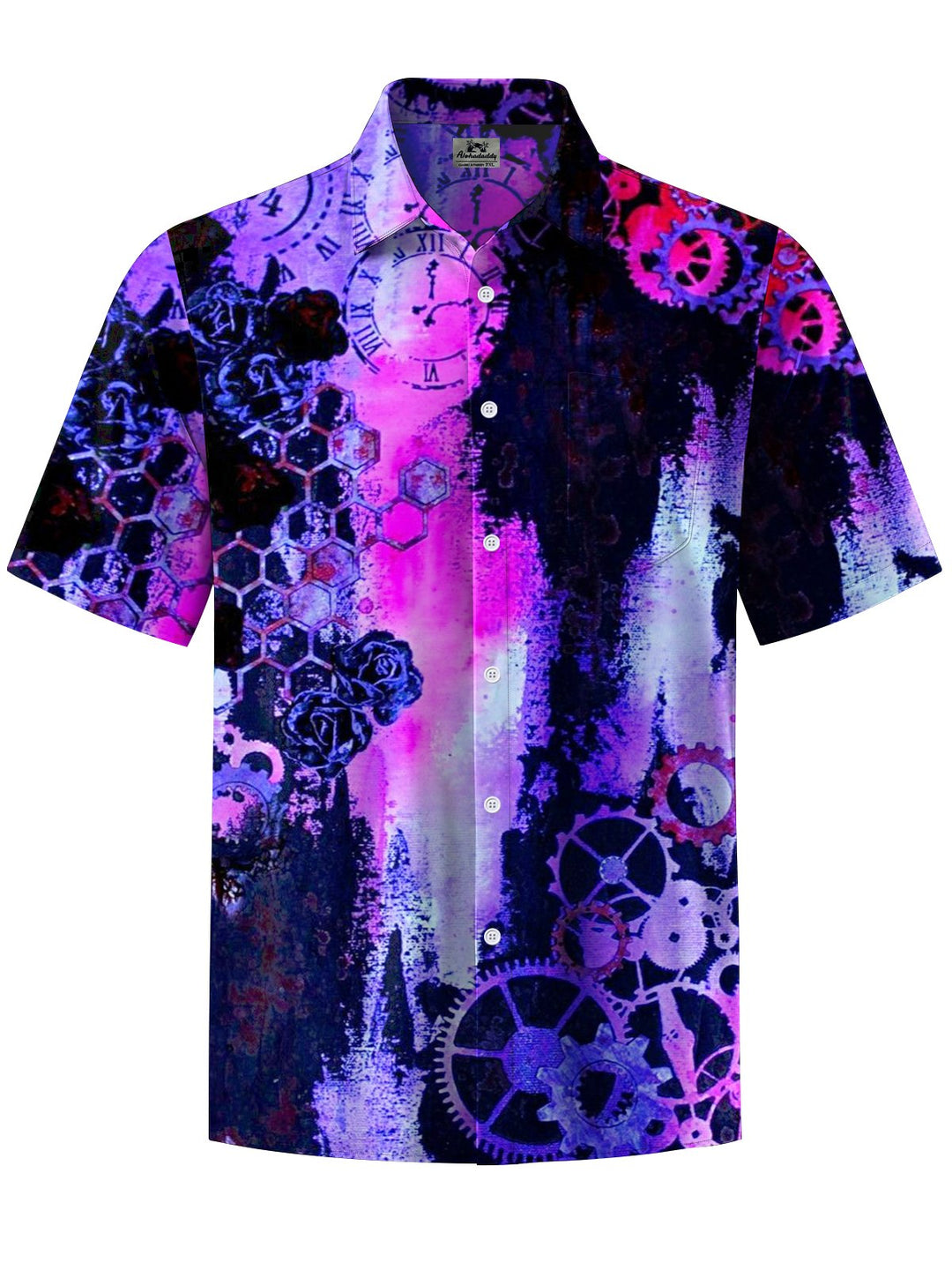 Alohadaddy® Vintage Gear Art Print Pocket Stretch Men&