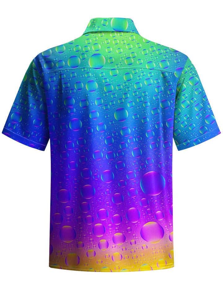Alohadaddy® Casual Ombre Bubble Print Pocket Stretch Men&