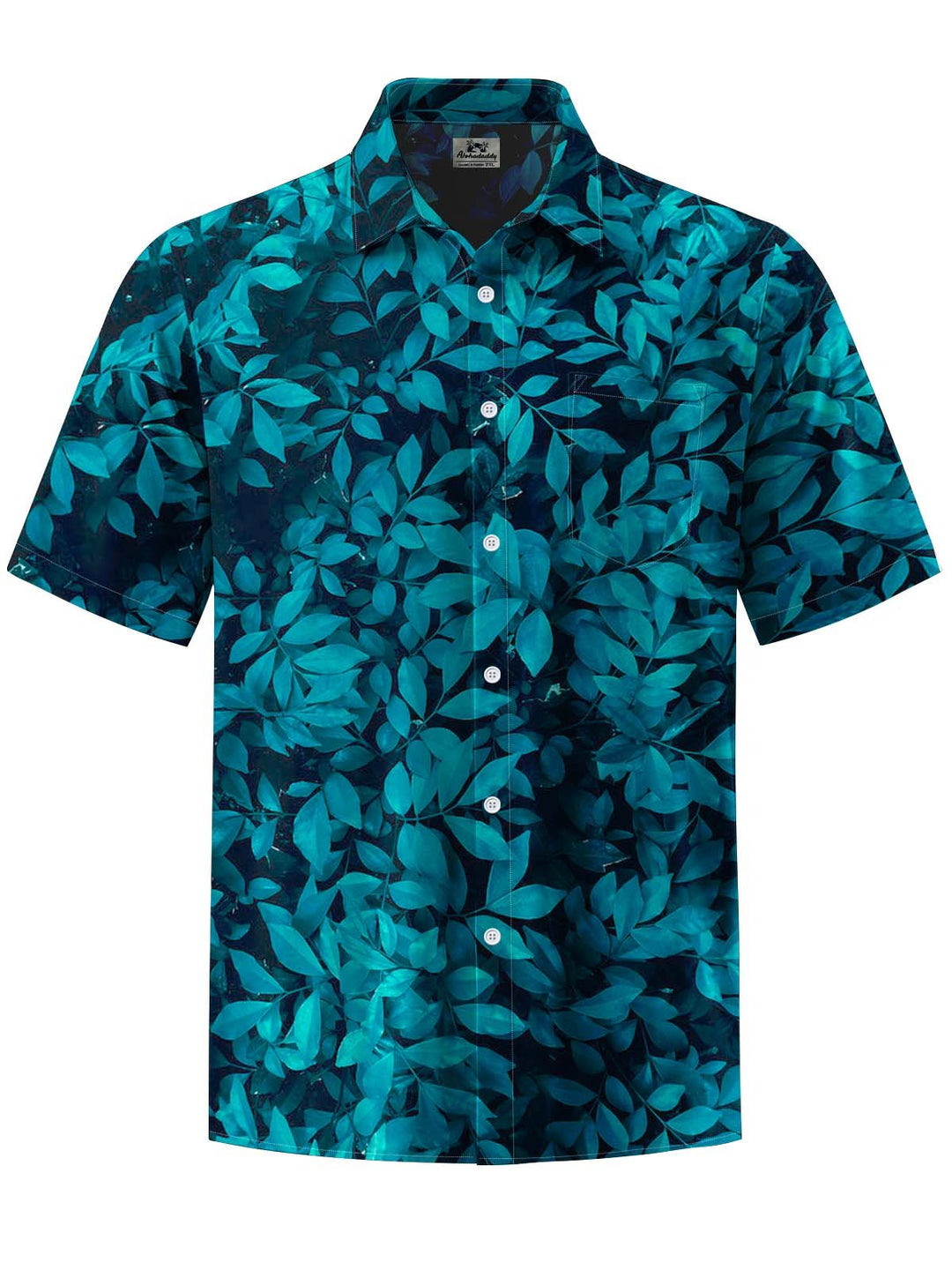 Alohadaddy® Casual Leaf Print Art Pocket Elastic Men&
