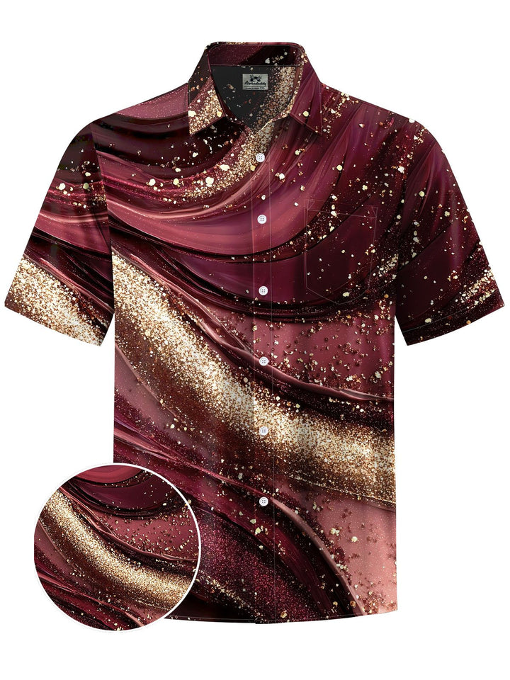 Alohadaddy® Casual Retro Abstract Print Moisture-wicking Men&