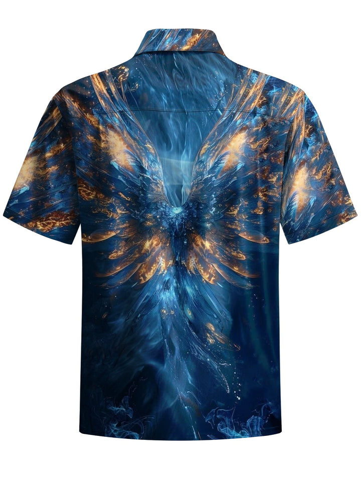 Alohadaddy® Casual Wings Printed Chest Pocket Men&