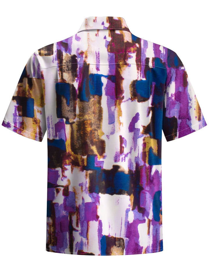 Alohadaddy® Retro Abstract Smudge Print Art Men&