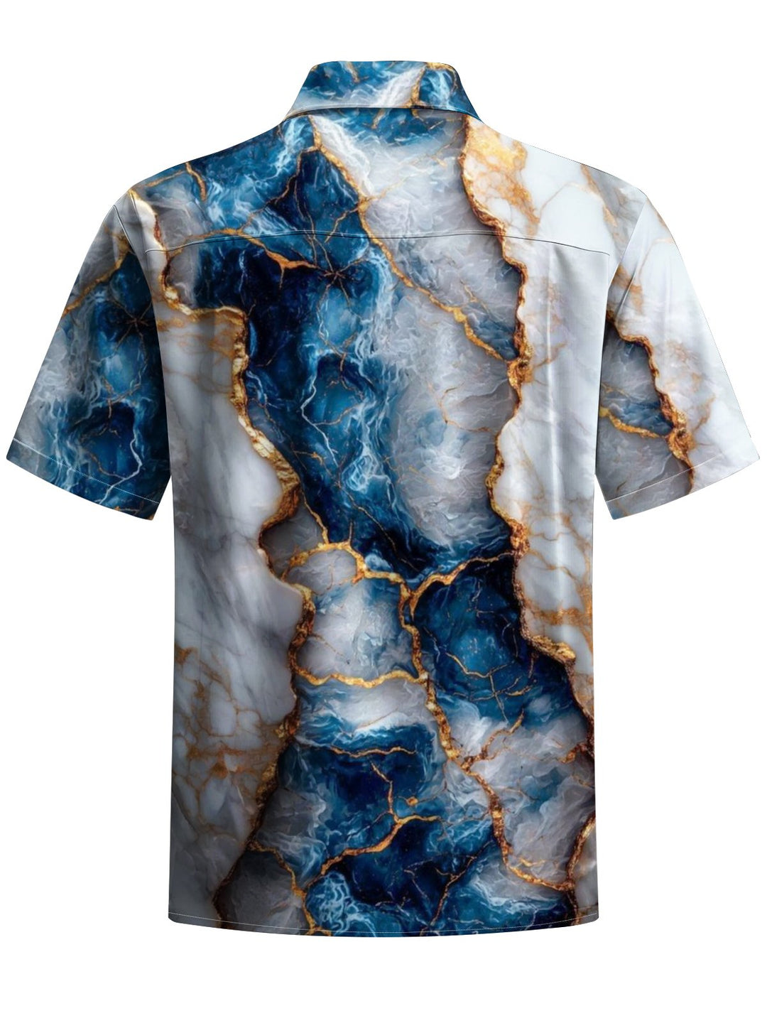Alohadaddy® Casual Marble Print Pocket Men&