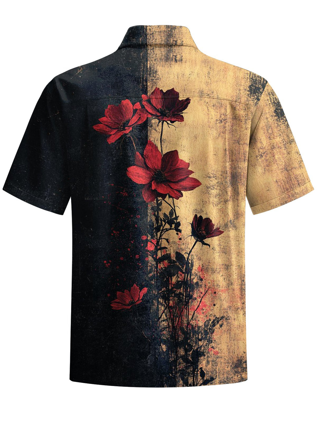 Alohadaddy® Vintage Contrast Floral Art Print Stretch Men&