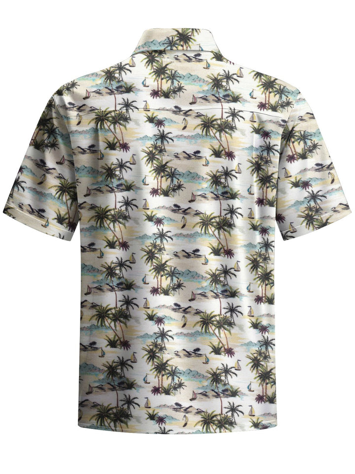 Alohadaddy® Hawaiian Palm Tree Art Print Pocket Stretch Men&