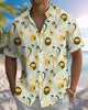 Alohadaddy® Vintage Geometric Print Art Button Pocket Cardigan Men's Short Sleeve Shirt