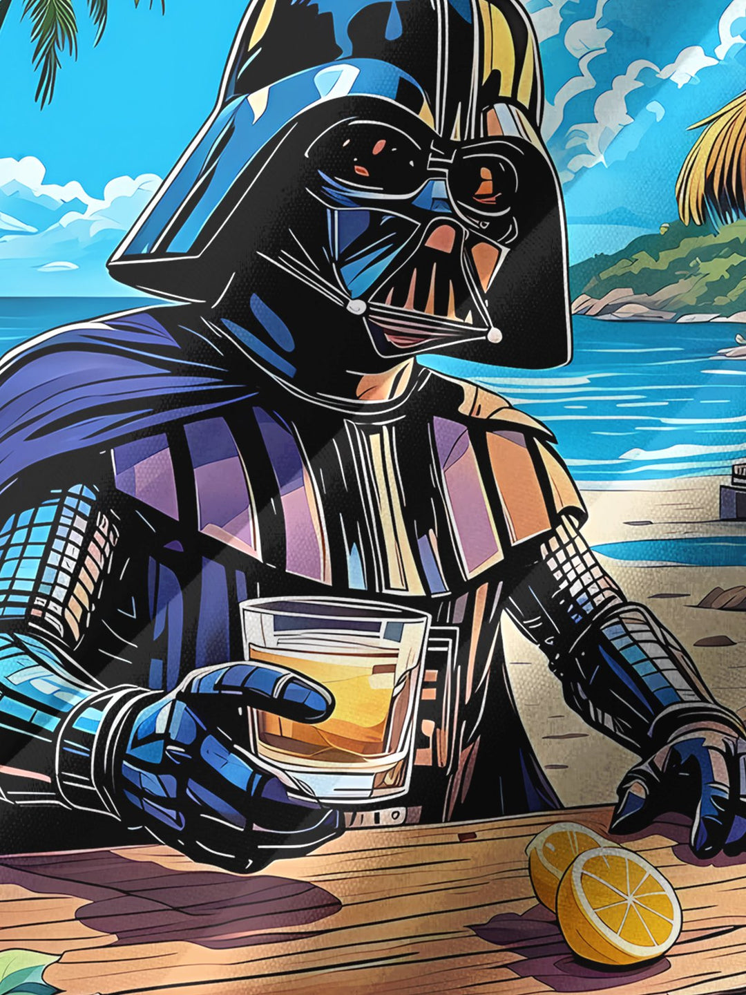Alohadaddy® Hawaii Star Wars Print Pockets Stretch Large Size Men&
