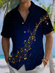 Alohadaddy® Casual Sheet Music Printed Artwork Chest Pocket Men's Short Sleeve Shirt Big & Tall