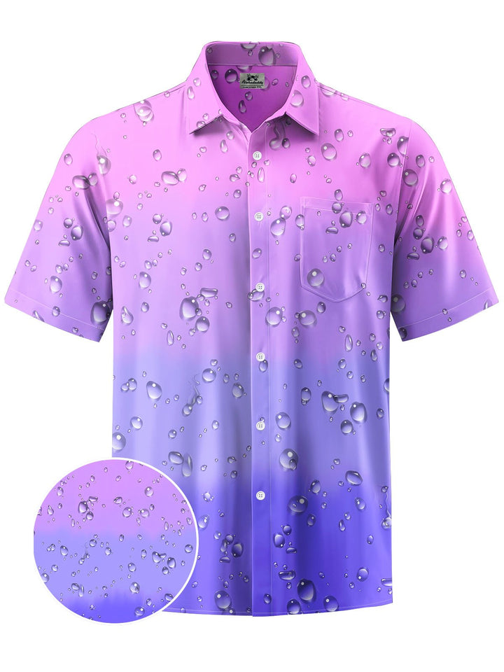 Alohadaddy® Casual Gradient Water Drop Printing Moisture-wicking Men&