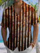 Alohadaddy® Vintage Rust Art Print Moisture Wicking Men's Short Sleeve Shirt Big & Tall