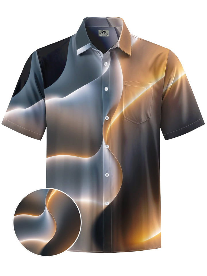 Alohadaddy® Casual Abstract Print Art Men&