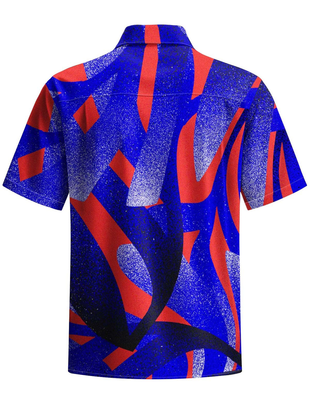 Alohadaddy® Vintage Geometric Abstract Art Print Chest Pocket Stretch Men&
