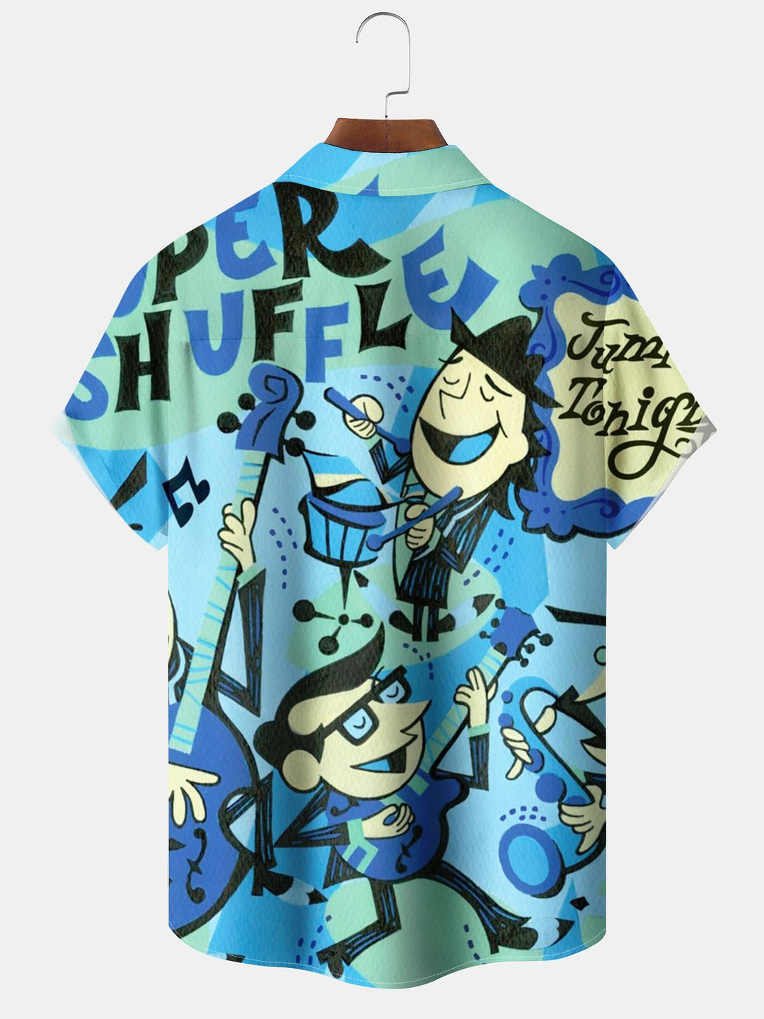 Alohadaddy® Retro Geometric Poster Concert Print Pocket Stretch Men&