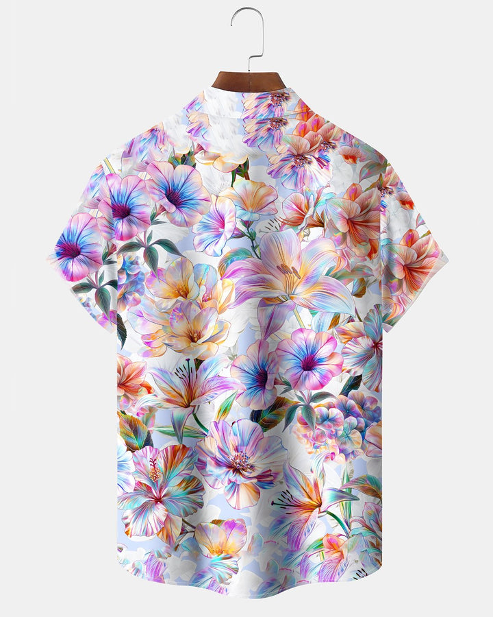 Alohadaddy® Casual Hawaiian Floral Print Art Cardigan Men&