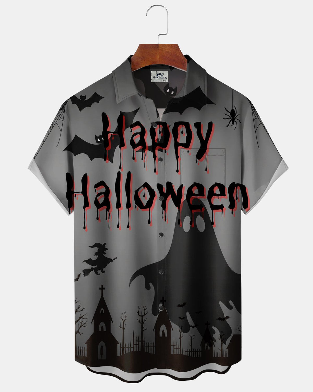 Alohadaddy® Halloween Ghost Bloodstain Print Men&