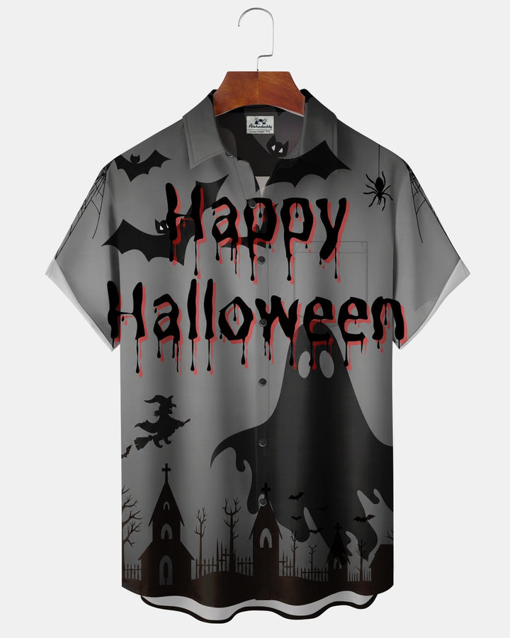 Alohadaddy® Halloween Ghost Bloodstain Print Men&