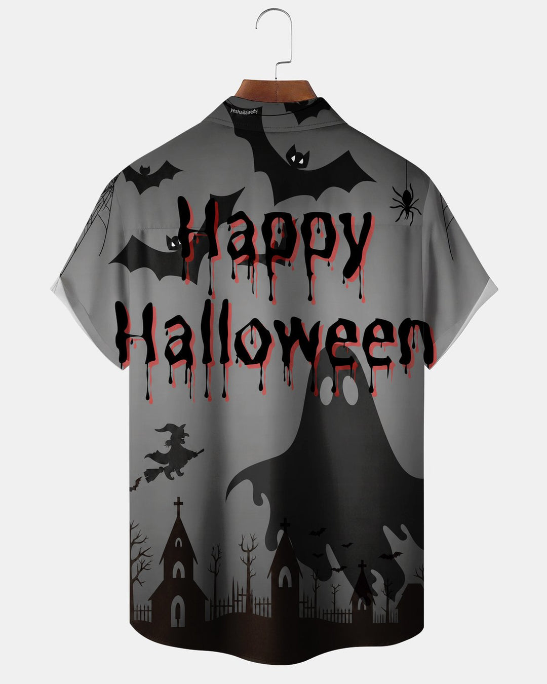 Alohadaddy® Halloween Ghost Bloodstain Print Men&