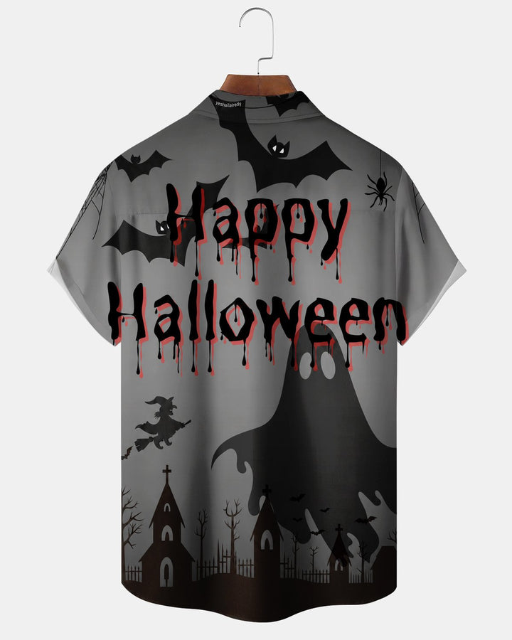 Alohadaddy® Halloween Ghost Bloodstain Print Men&