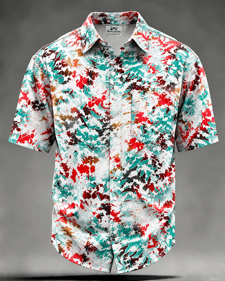 Alohadaddy® Casual Abstract Art Graffiti Print Men&