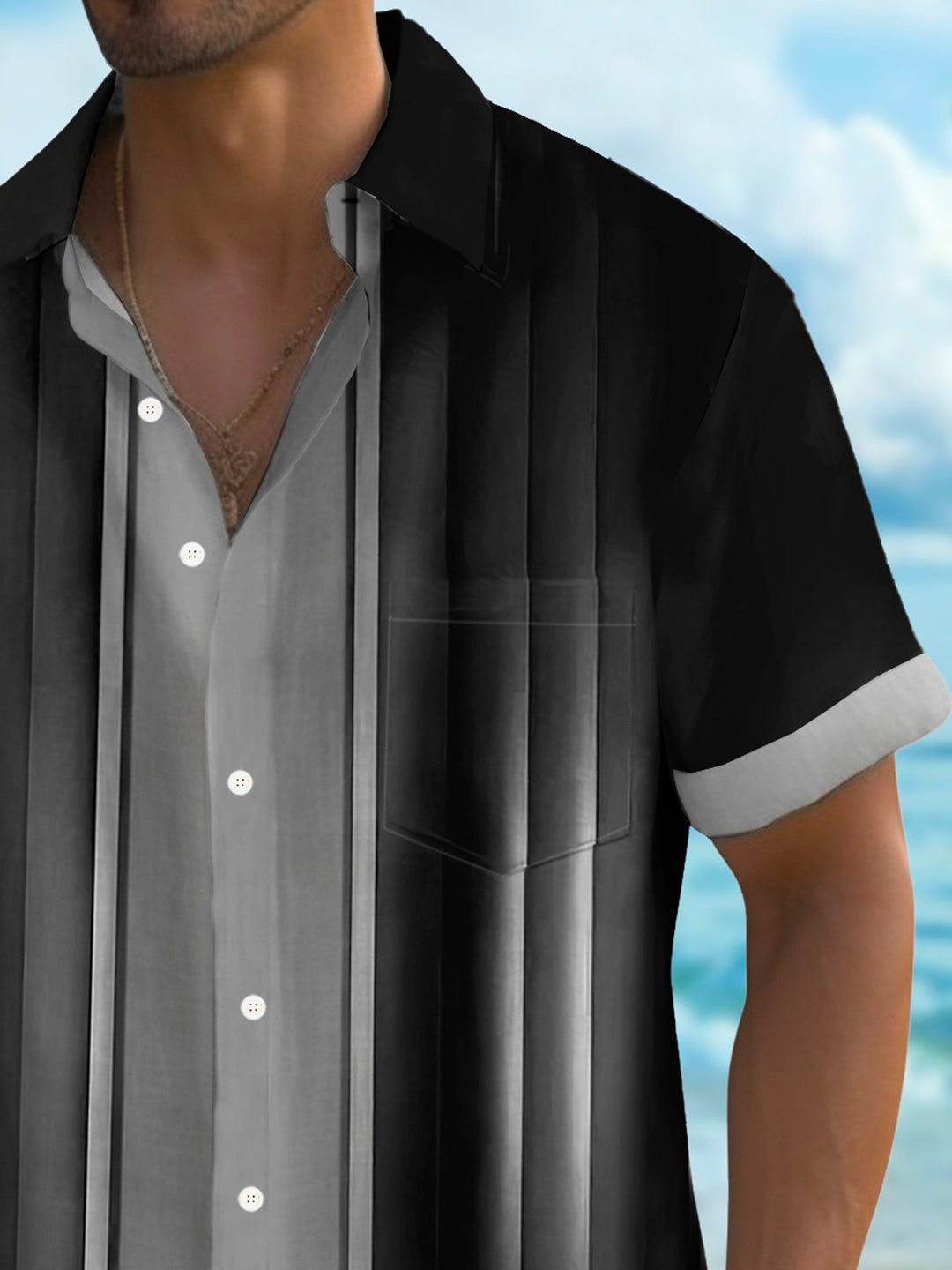 Alohadaddy Retro Gradient Art 3D Print Men&