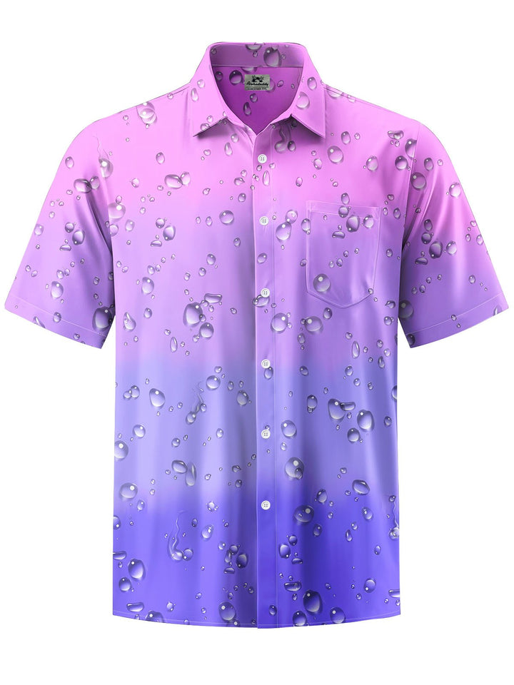 Alohadaddy® Casual Gradient Water Drop Printing Moisture-wicking Men&