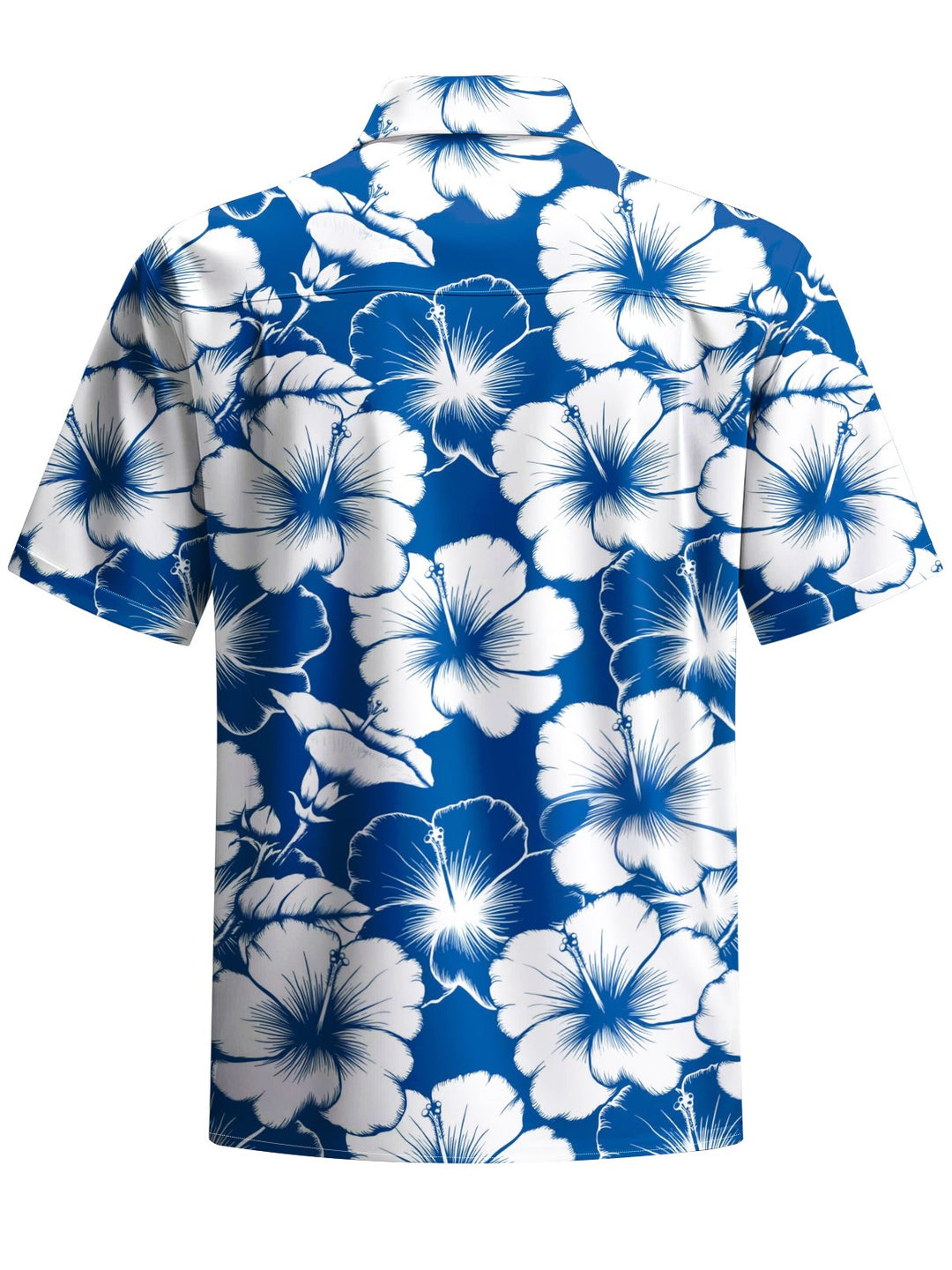 Alohadaddy® Hawaiian Flowers Art Print Chest Pocket Mens Short Sleeve Shirt Big &amp; Tall