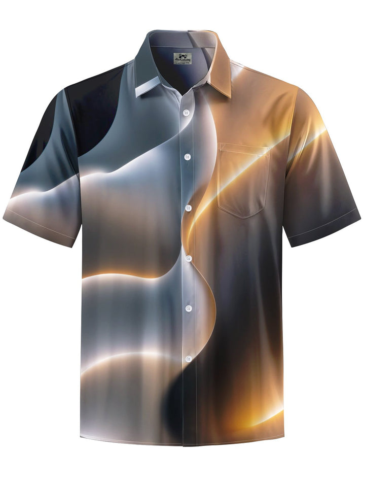 Alohadaddy® Casual Abstract Print Art Men&
