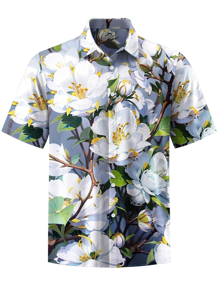 Alohadaddy® Hawaiian Flowers Art Print Moisture Wicking Men&