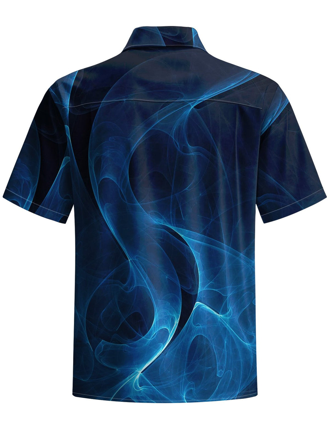 Alohadaddy® Casual Abstract Texture Art Print Chest Pocket Men Short Sleeve Shirt Big &amp; Tall
