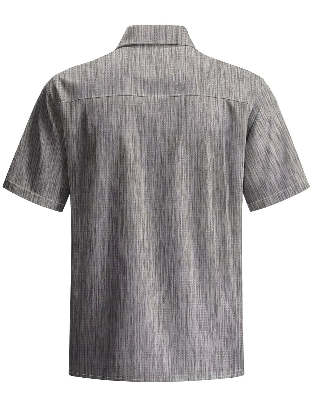 Alohadaddy® Casual Basic Textured Art Print Chest Pocket Men&
