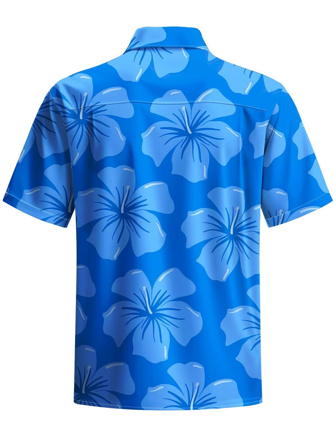 Alohadaddy® Hawaiian Flowers Print Chest Pocket Men&