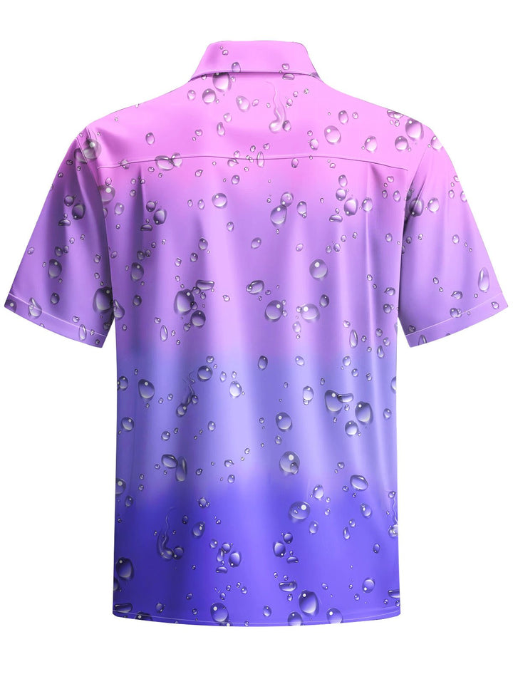 Alohadaddy® Casual Gradient Water Drop Printing Moisture-wicking Men&