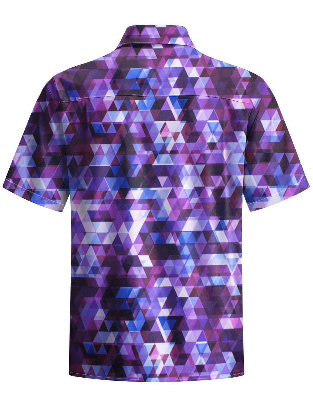 Alohadaddy® Casual Geometric Art Print Chest Pocket Men&