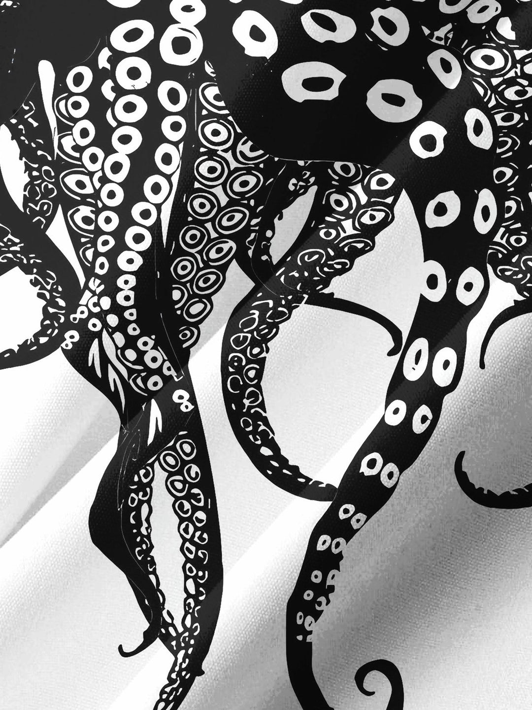 Alohadaddy® Casual Octopus Ombre Art Print Chest Pocket Men&
