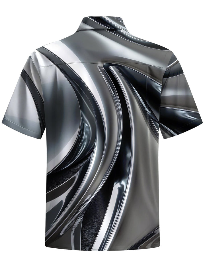Alohadaddy® Casual Abstract Print Art Stretch Pocket Men&